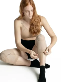 Dansebutikken Andet Til Gymnastik|Andet Til Ballet-Beige gele knæbeskyttere til dans