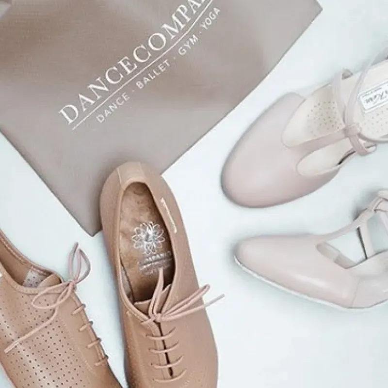 Dame Dansebutikken Tangosko Damer|Social Dansesko-Beige skind Naia dame dansesko Werner Kern