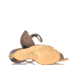 Dame Dansebutikken Brudesko|Salsasko Damer-Beige/brun ruskinds dansesko 6 cm hæl Rummos
