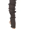 Dansebutikken Benvarmere Til Yoga|Benvarmere Til Ballet-Benvarmere ribstrik brun 85 cm Seré