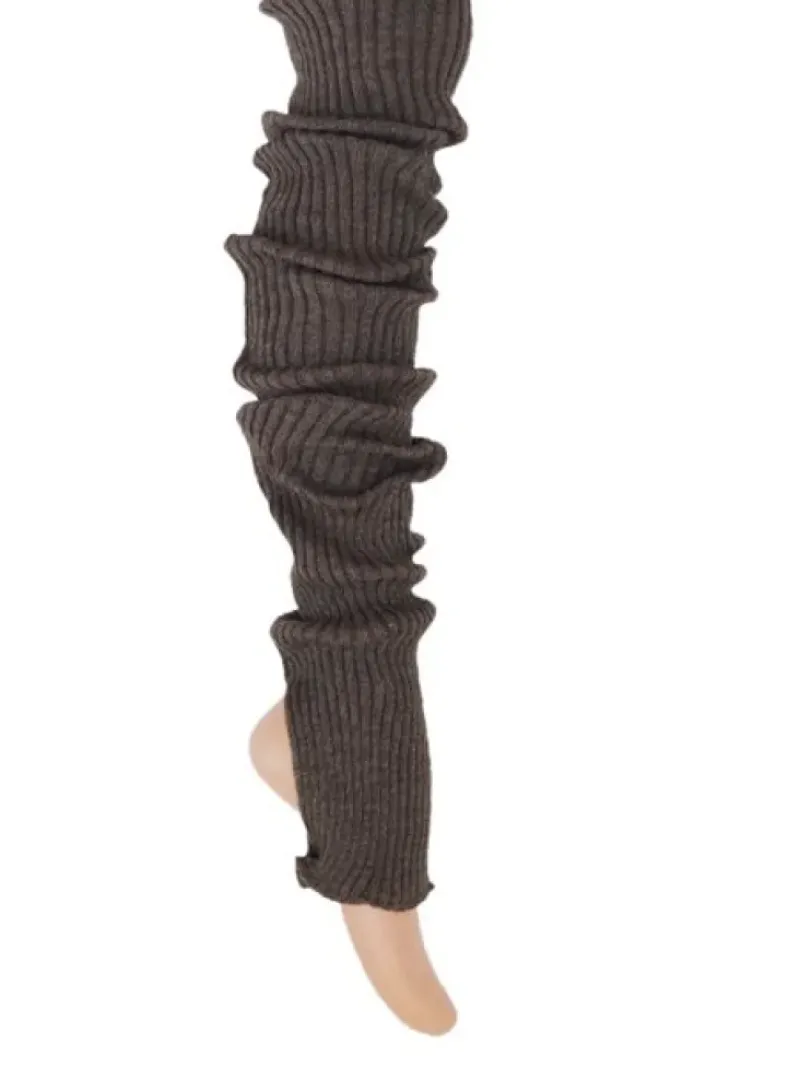 Dansebutikken Benvarmere Til Yoga|Benvarmere Til Ballet-Benvarmere ribstrik brun 85 cm Seré