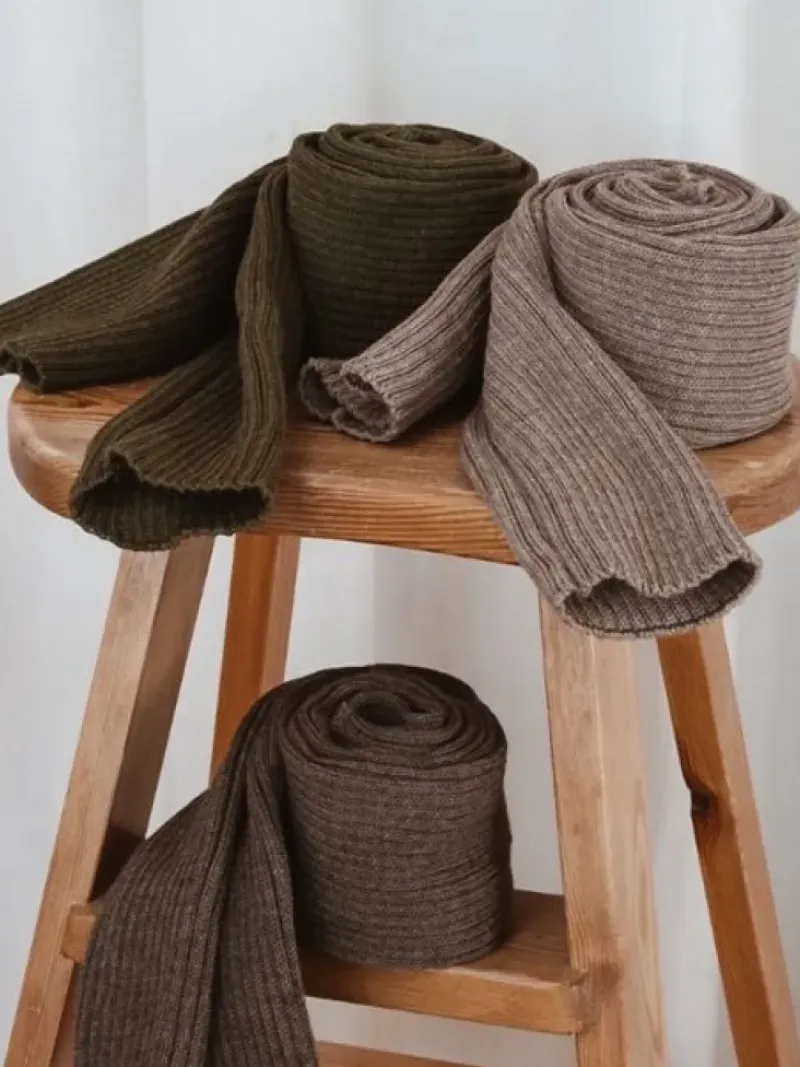 Dansebutikken Benvarmere Til Yoga|Benvarmere Til Ballet-Benvarmere ribstrik brun 85 cm Seré