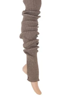 Dansebutikken Benvarmere Til Yoga|Benvarmere Til Ballet-Benvarmere ribstrik lysebrune 85 cm Seré