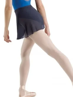 Dame Dansebutikken Underdele Damer|Ballet Underdele Damer-Bloch navy kort chiffon slå om skirt