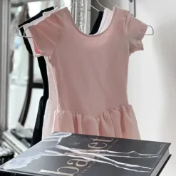 Børn Dansebutikken Gymnastikkjole Piger|Balletkjole Piger-Bloch rosa dragt m.chiffon skørt til piger