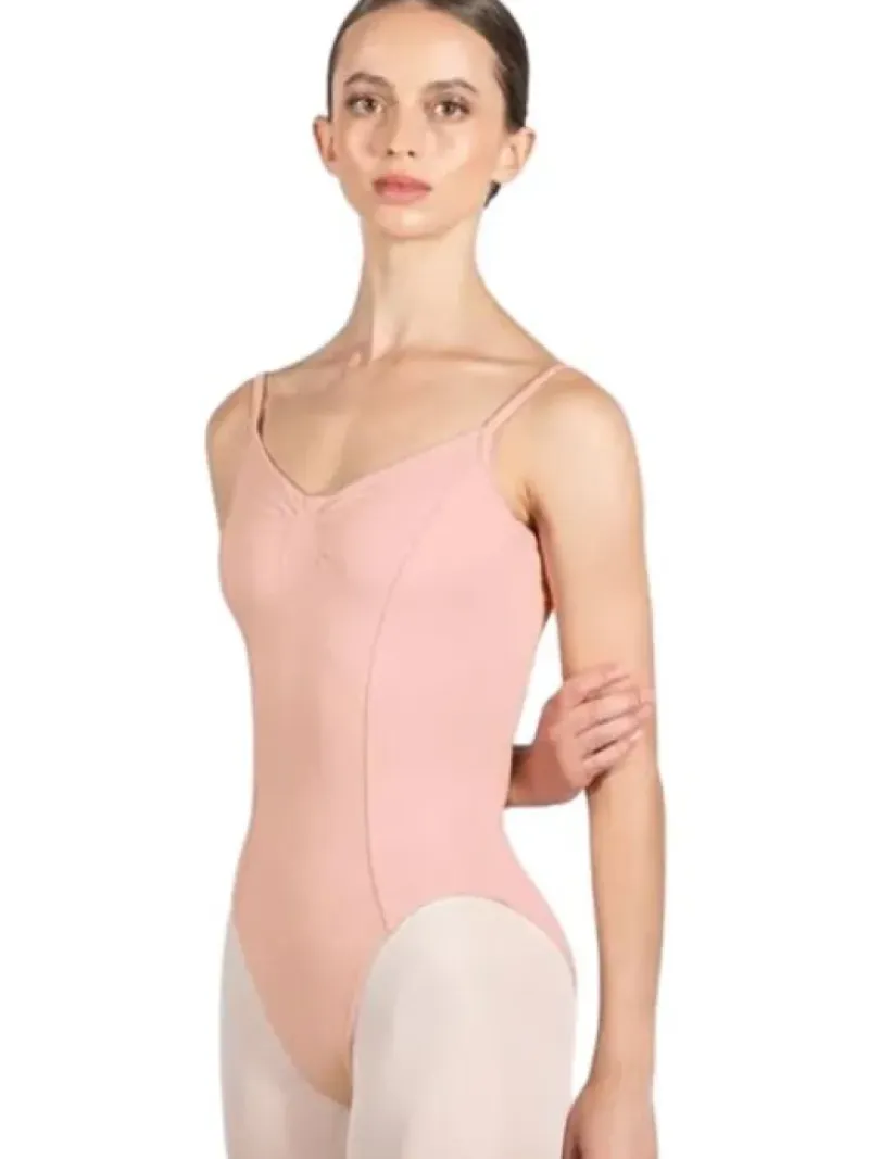 Dame Dansebutikken Dragter Damer|Balletdragter Damer-Bloch rosa klassisk dragt m. tynde stropper og rynk