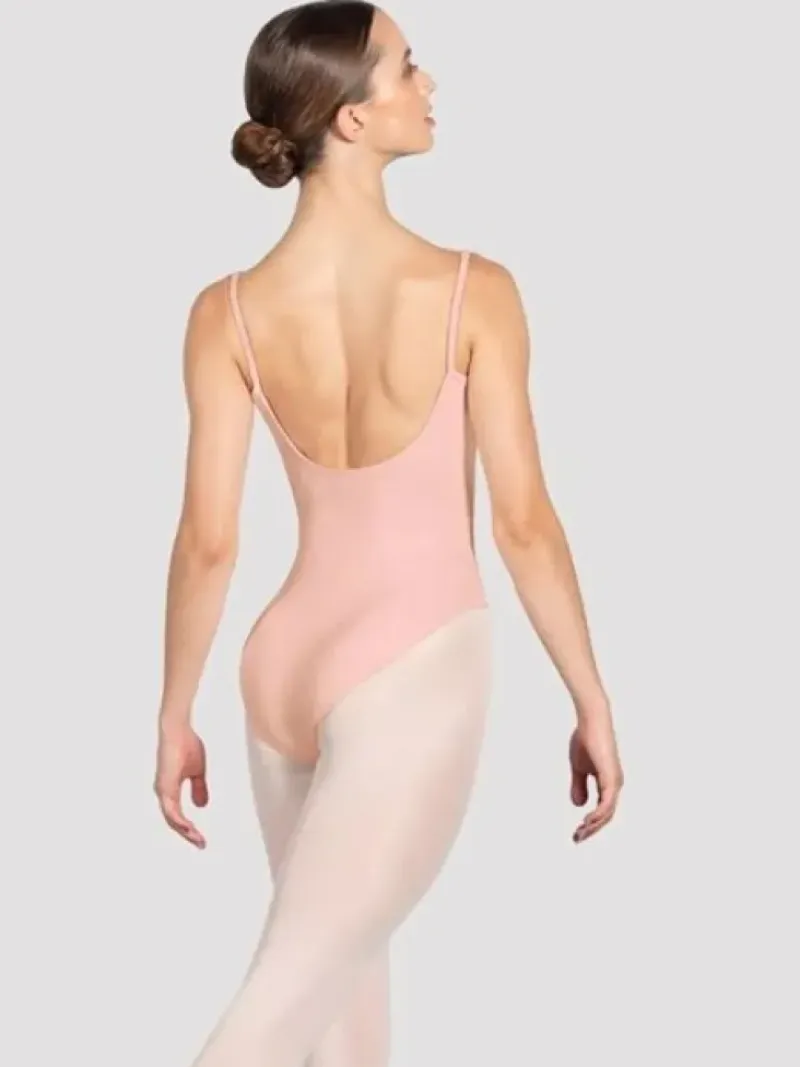 Dame Dansebutikken Dragter Damer|Balletdragter Damer-Bloch rosa klassisk dragt m. tynde stropper og rynk
