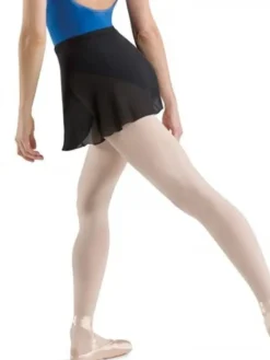 Dame Dansebutikken Underdele Damer|Ballet Underdele Damer-Bloch sort kort chiffon slå om skirt