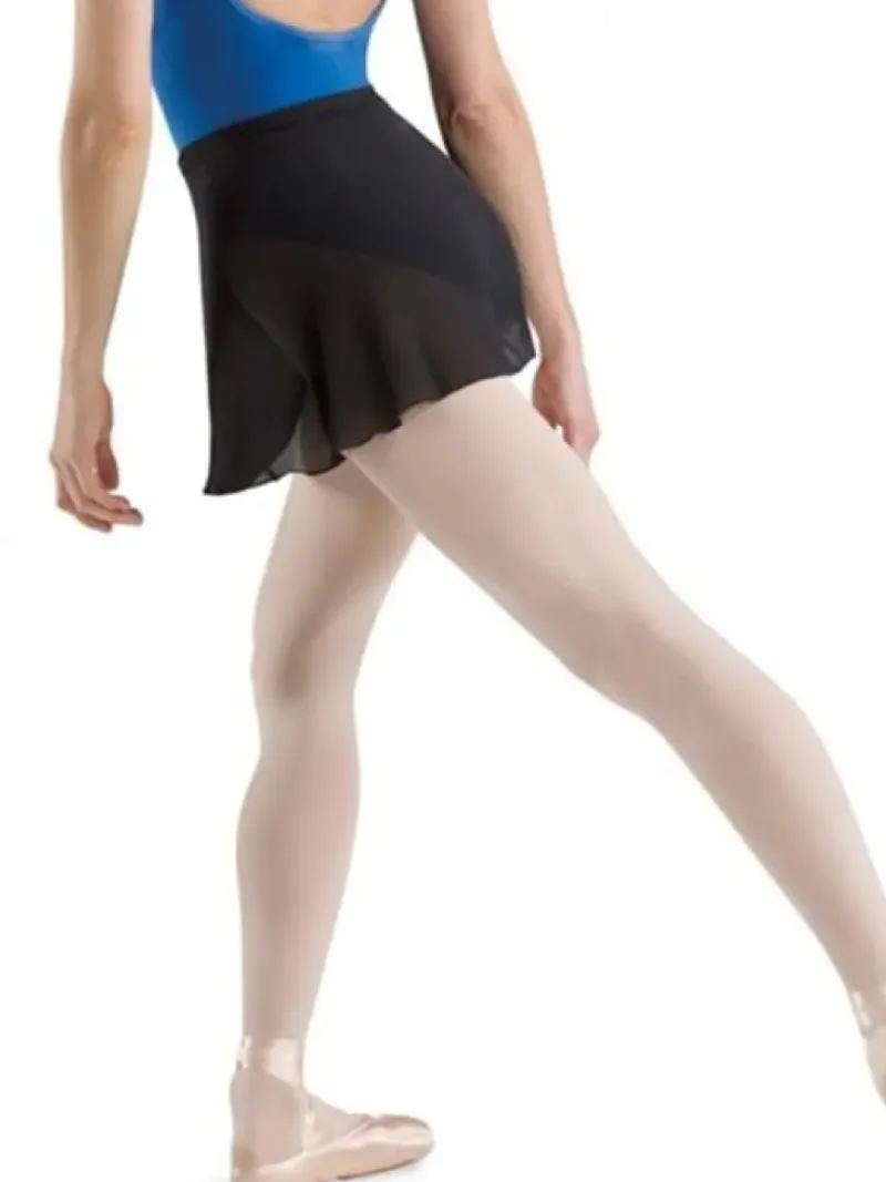 Dame Dansebutikken Underdele Damer|Ballet Underdele Damer-Bloch sort kort chiffon slå om skirt