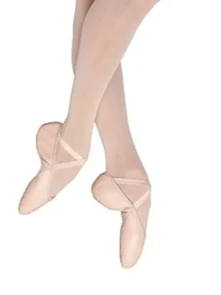 Dansebutikken Balletsko Bløde-Bloch springsko/ soft balletsko rosa splitsål - Børn