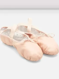 Dansebutikken Balletsko Bløde-Bloch springsko/ soft balletsko rosa splitsål - Børn