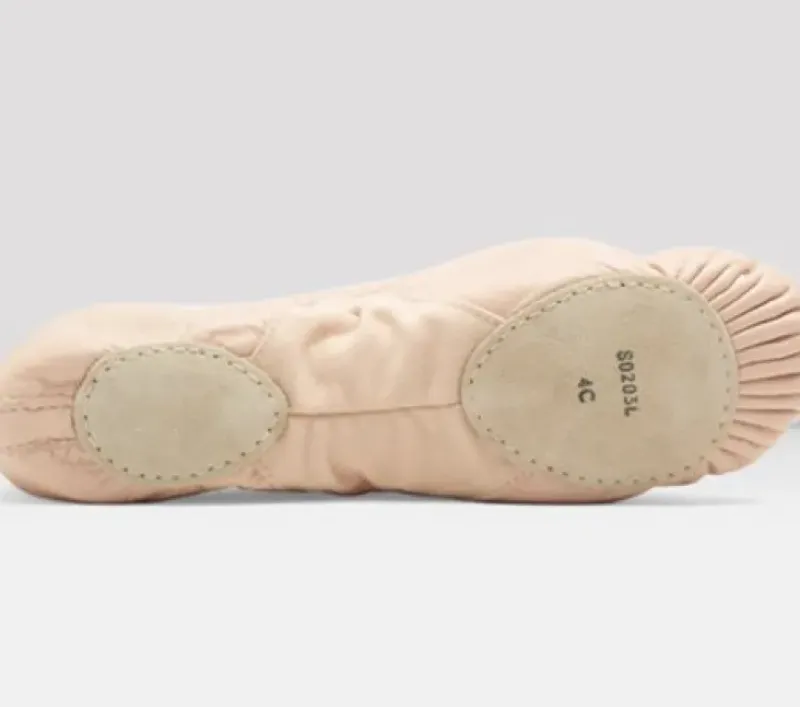 Dansebutikken Balletsko Bløde-Bloch springsko/ soft balletsko rosa splitsål - Børn