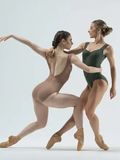 Dame Dansebutikken Balletdragter Damer-Cafe au lait balletdragt m.bredde stropper Ballet Rosa