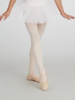Børn Dansebutikken Ballet Underdele Børn-Capezio hvid tutu skørt m sølv nister til piger
