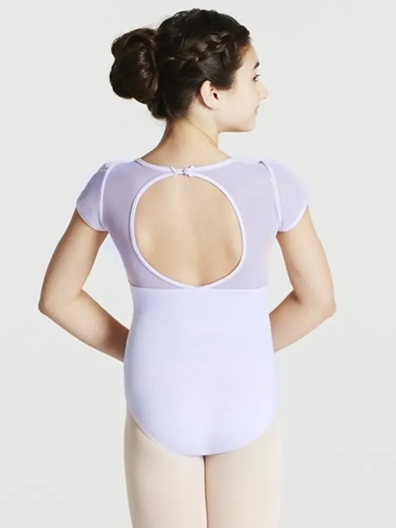 Børn Dansebutikken Dragter Piger|Balletdragter Børn-Capezio lys lavendel dragt med puf ærmer til piger