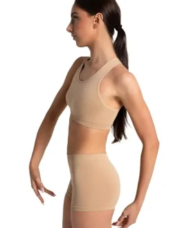 Børn Dansebutikken Gymnastik Undertøj Pige|Ballet Underdele Børn-Capezio nude seamless hotpants til piger
