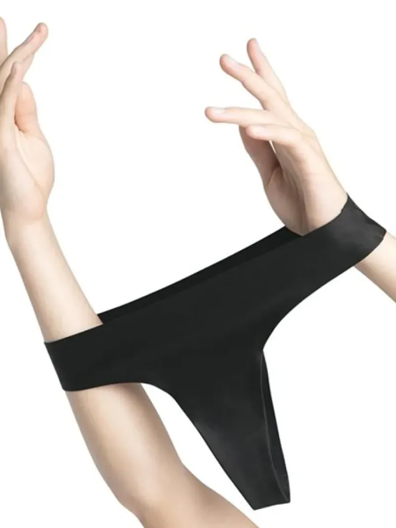 Dame Dansebutikken Gymnastik Undertøj Damer|Ballet Undertøj Damer-Capezio sort string til dans/ballet/gymnastik