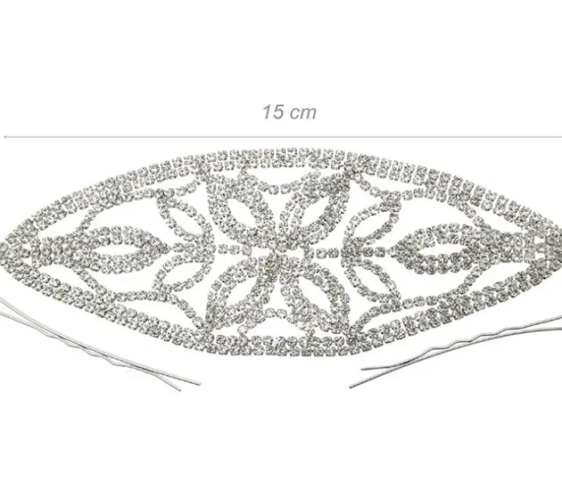 Dansebutikken Rhinsten/smykker|Hår Accessories-Crystal rhinsten flot hårpynt
