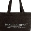 Dansebutikken Tasker Til Yoga|Dansetasker-Dancecompany koksgrå filt net med tryk