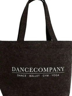 Dansebutikken Tasker Til Yoga|Dansetasker-Dancecompany koksgrå filt net med tryk