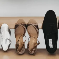 Dansebutikken Tangosko Herrer|Salsasko Herrer-Dansesko sort lækker ruskind Werner Kern