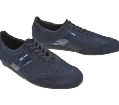 Dansebutikken Tangosko Herrer|Salsasko Herrer-Diamant mørkeblå dansesneaker vario spin sål til herrer