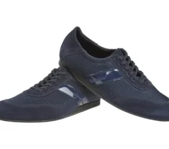 Dansebutikken Tangosko Herrer|Salsasko Herrer-Diamant mørkeblå dansesneaker vario spin sål til herrer