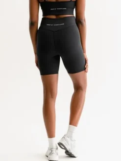 Dame Dansebutikken Pilates Bukser/leggings|Yogabukser-Drop of Mindfulness Lola shorts i mat sort