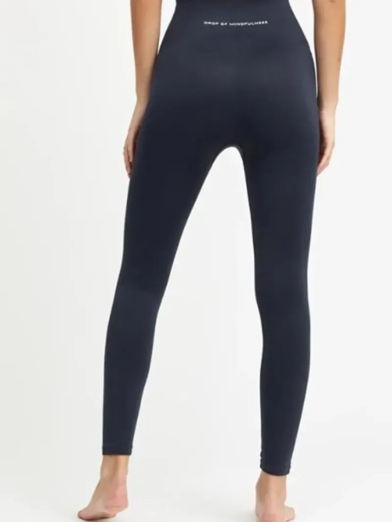 Dansebutikken Pilates Bukser/leggings|Yogabukser-Drop of mindfulness mørkeblå seamless leggings
