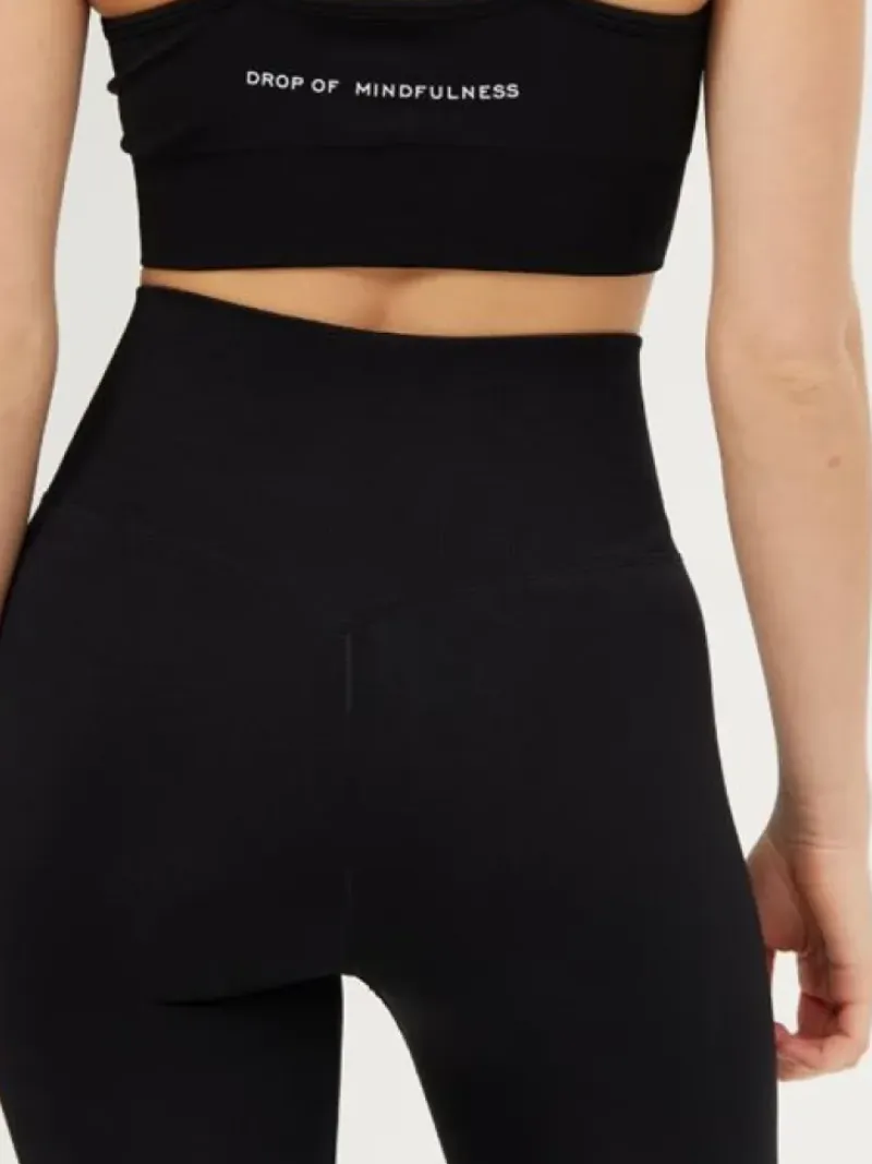 Dansebutikken Pilates Bukser/leggings|Yogabukser-Drop of mindfulness seamless leggings i sort