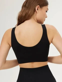 Dame Dansebutikken Yogatoppe|Overdele Damer-Drop of Mindfulness seamless top i sort