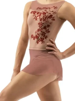 Dame Dansebutikken Ballet Underdele Damer-Flot kort cafe au lait balletskørt fra balletrosa