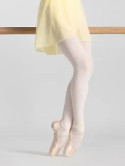 Dame Dansebutikken Ballet Underdele Damer-Flot lysegul ballet slå om skørt fra Balletrosa