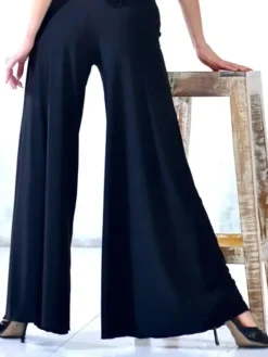 Dame Dansebutikken Danseunderdele Damer-Flotte sorte bukser med vidde - Danceeverywear