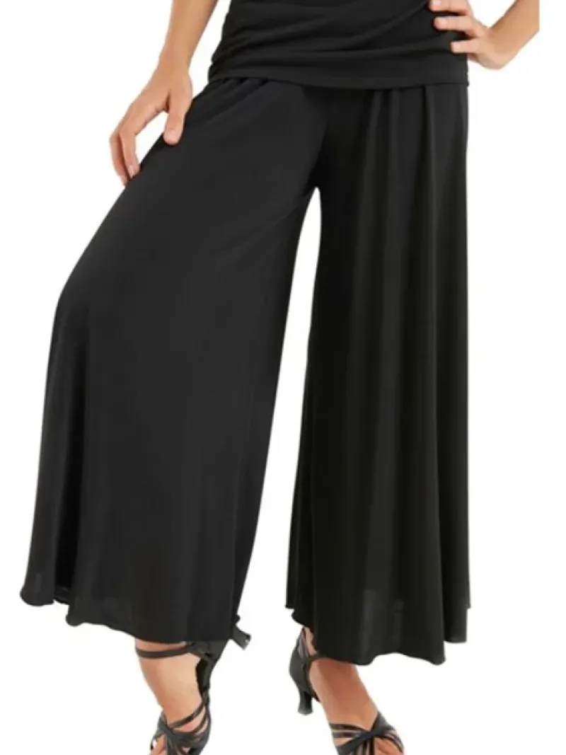 Dame Dansebutikken Danseunderdele Damer-Flotte sorte bukser m.vidde - Ready4dance
