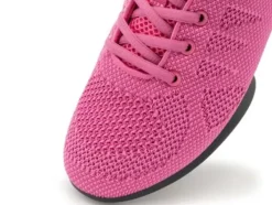 Dame Dansebutikken Salsasko Damer|Swingsko Damer-Fuschia farvet dansesneaker i åndbar strik til damer - Suny