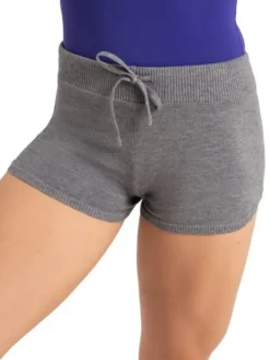Dame Dansebutikken Ballet Strik Damer|Ballet Underdele Damer-Grå danse strik shorts fra Capezio