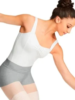 Dame Dansebutikken Ballet Strik Damer|Ballet Underdele Damer-Grå strik balletshorts til teen og damer Capezio