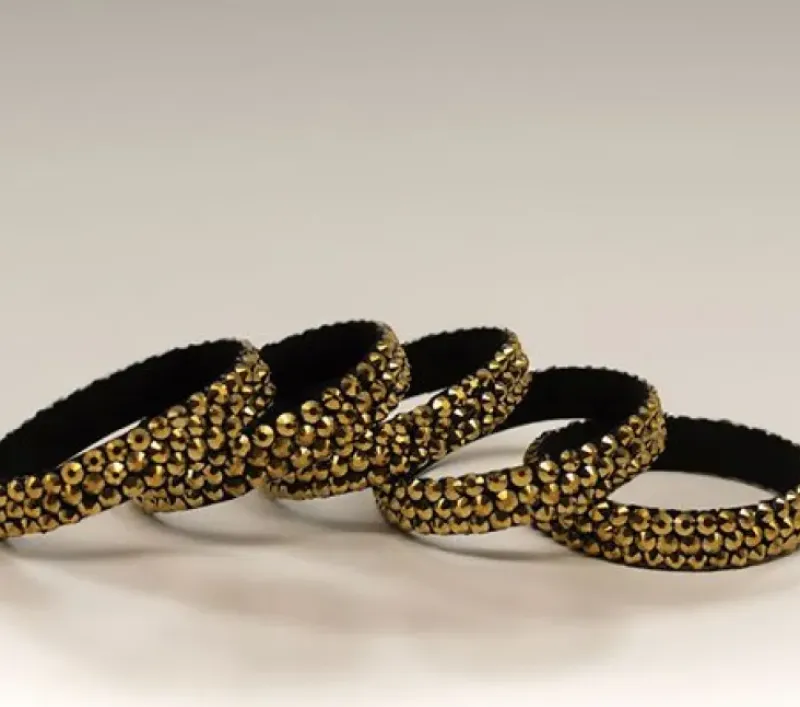 Dansebutikken Smykker Til Dans-Guld rhinsten armbånd