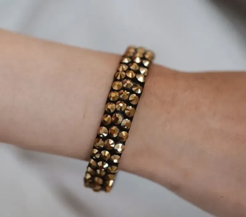 Dansebutikken Smykker Til Dans-Guld rhinsten armbånd
