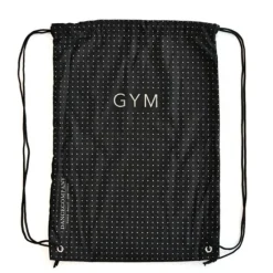 Dansebutikken Andet Til Gymnastik-Gymnastikpose sort med guldtryk - GYM