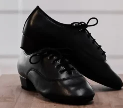 Dame Dansebutikken Orgelsko Damer|Drenge Dansesko-International contra dansesko i sort skind