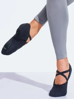 Dansebutikken Balletsko Bløde-Kanvas herre ballet springsko Capezio - sort
