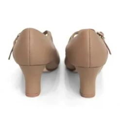 Dame Dansebutikken Andre Sko Ballet/moderne Dans|Karatersko-Karakter dansesko i beige blødt skind