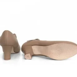 Dame Dansebutikken Andre Sko Ballet/moderne Dans|Karatersko-Karakter dansesko i beige blødt skind