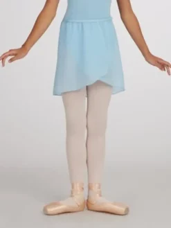 Børn Dansebutikken Underdele Piger|Gymnastikkjole Piger-Lyseblå chiffon skirt børn Capezio
