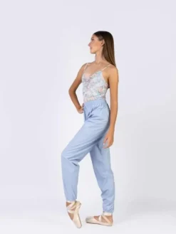 Dame Dansebutikken Underdele Damer|Ballet Underdele Damer-Lyseblå sved bukser til dans og ballet Mara Dancewear