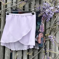 Børn Dansebutikken Underdele Piger|Gymnastikkjole Piger-Lyselilla chiffon skirt piger Capezio