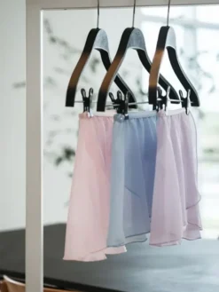Børn Dansebutikken Underdele Piger|Gymnastikkjole Piger-Lyselilla chiffon skirt piger Capezio