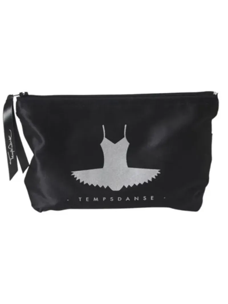 Dansebutikken Andet Til Ballet|Dansetasker-Makeup pung med sort tutu print fra TempsDanse